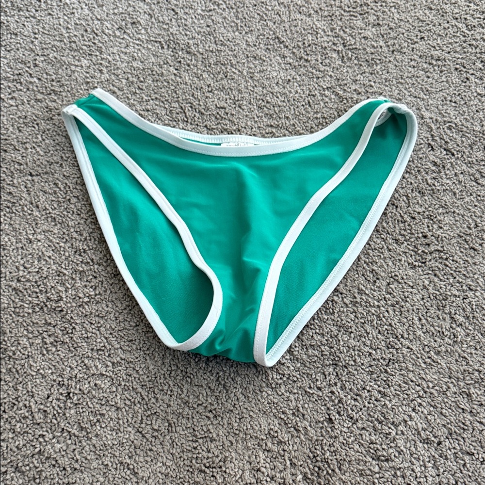 Target Green and White Bikini Bottom